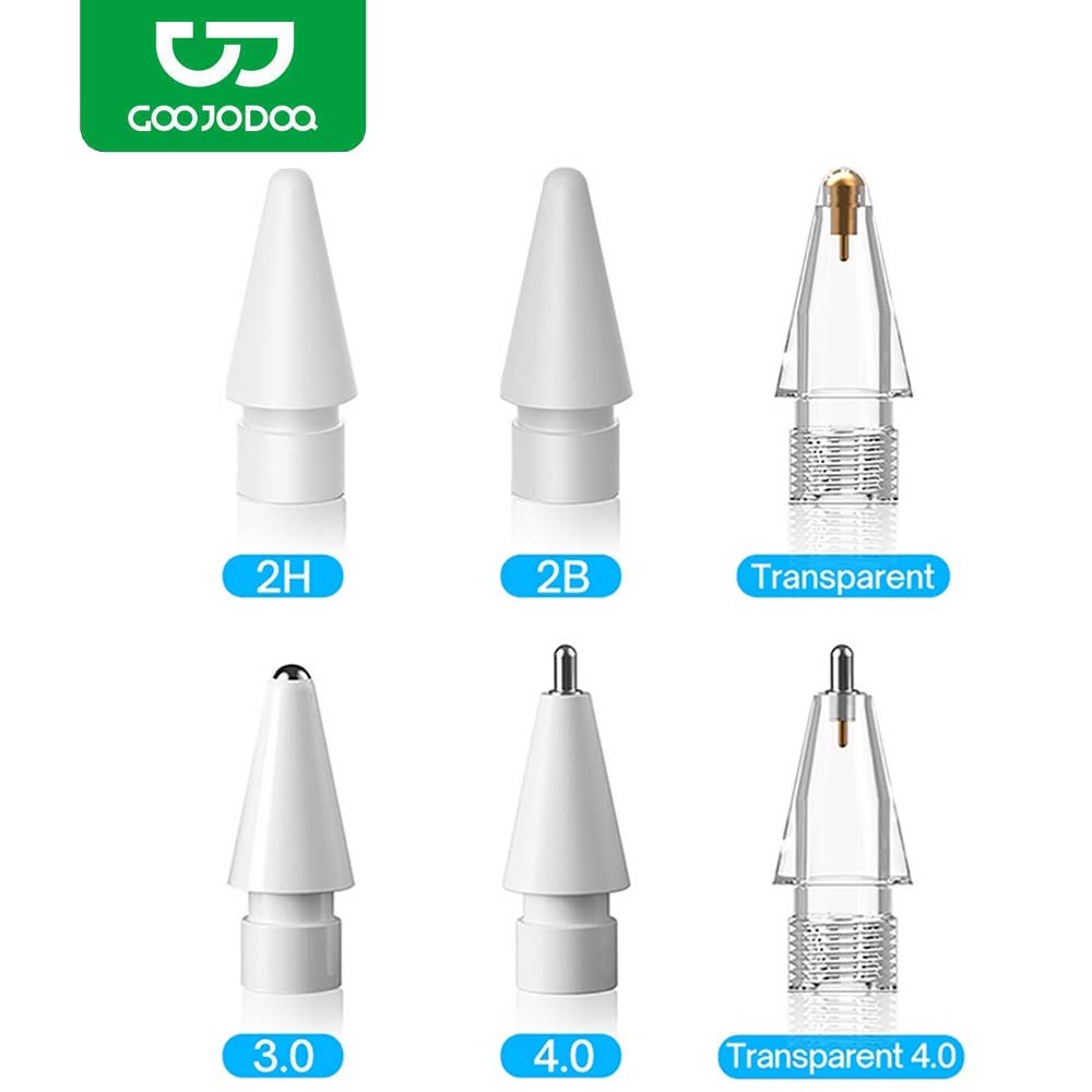 GOOJODOQ หัวเปลี่ยนแท่งสไตลัส 3.0/3.5/4.0mm สำหรับ iPad Pro/Air/Mini ดินสอสัมผัส แบบละเอียด