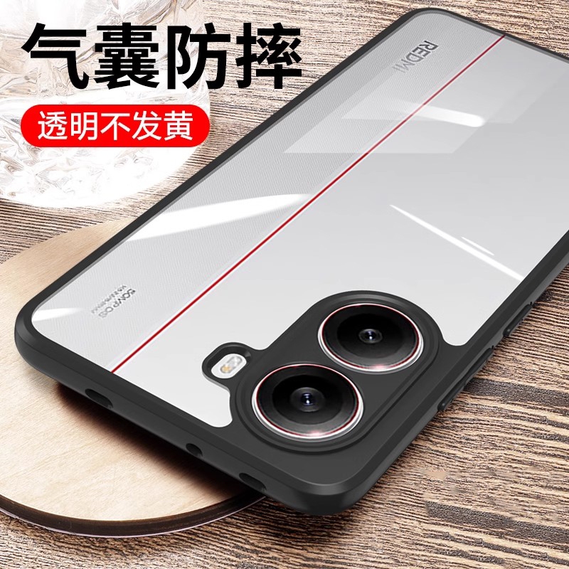 สําหรับ Xiaomi POCO X7 Pro 5G เคสกันกระแทก PC โปร่งใสฝาหลัง Soft TPU กรอบป้องกันกล้องปลอก Funda
