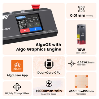 AlgoLaser DIY KIT MK2 10W เครื่องตัดเลเซอร์อะคริลิคไม้เครื่องแกะสลักเลเซอร์เครื่องแกะสลักโลหะ laser engraver