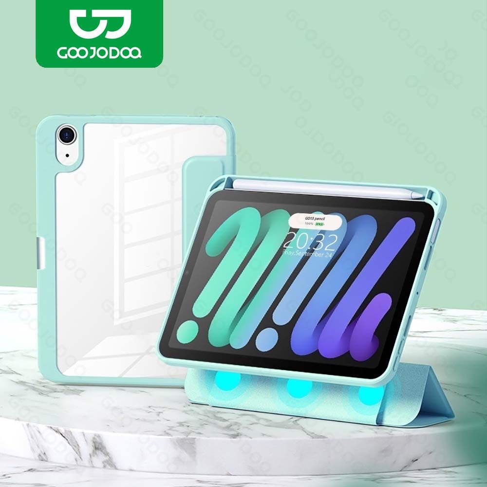 GOOJODOQ แท็บเล็ตพับชุดแม่เหล็กออกแบบสําหรับ ipad Gen 7/8/9 ipad Pro 11 12.9 นิ้ว Air 4/5/6