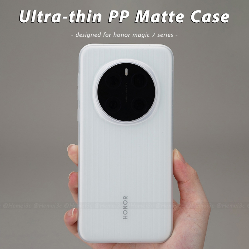 สําหรับ Honor Magic 7 Pro Casing No Yellowing Hard PP Plastic Translucent Ultra-thin Phone Case Cover