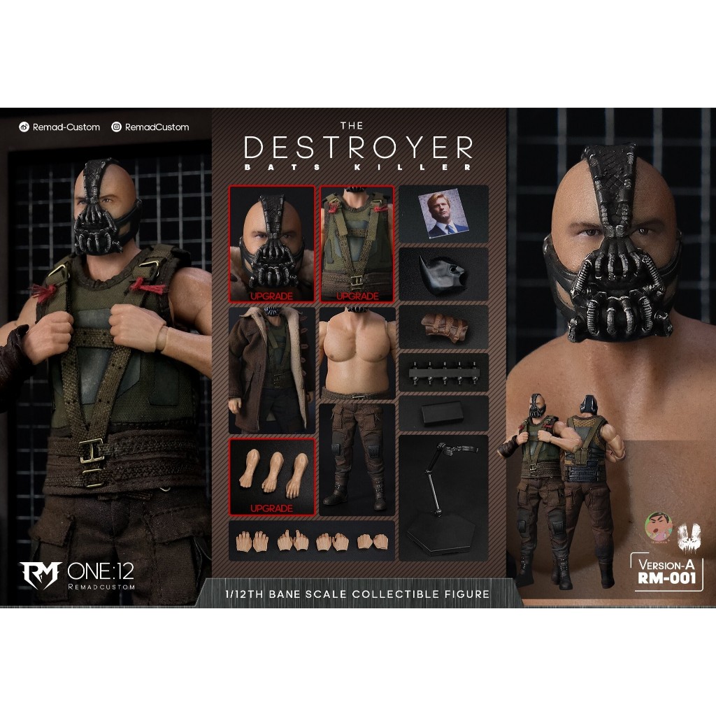 Remad Custom 1/12 RM001 Batman Bane Action Figure