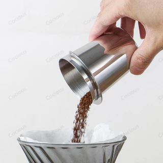 COCIOUS 58/51 มม.กาแฟยาถ้วยสแตนเลสทนทาน Sniffing แก้วผง Feeder DIY เครื่องมือ Espresso