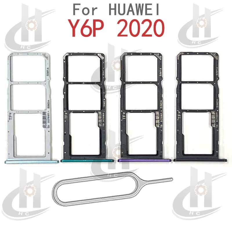 สําหรับhuawei Y6P 2020 ซิมการ์ดถาดผู้ถือช่องเสียบการ์ดReader SD Slotอะแดปเตอร์อะไหล่