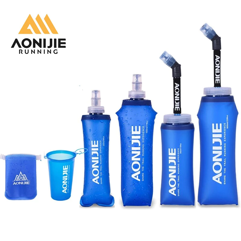 ขวดน้ํา TPU แบบนิ่ม แบบพับได้ 170 มล. 200/250 มล. 500/350/600 มล. AONIJIE SD09 SD10 SD13