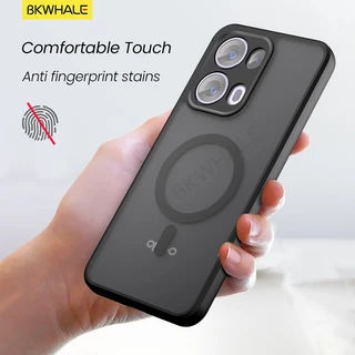 BKWHALE Magnetic Matteเคสโทรศัพท์สําหรับOPPO Reno 15 14 13 12 11 11F 12F 13F 14F 15F Reno14 Reno15 Pro Max Reno13F Reno14F Reno15Fค้นหาX9 X8 X7 Ultra X9S Proกันกระแทกเคสโทรศัพท์
