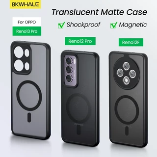 BKWHALE Magnetic Matteเคสโทรศัพท์สําหรับOPPO Reno 15 14 13 12 11 11F 12F 13F 14F 15F Reno14 Reno15 Pro Max Reno13F Reno14F Reno15Fค้นหาX9 X8 X7 Ultra X9S Proกันกระแทกเคสโทรศัพท์