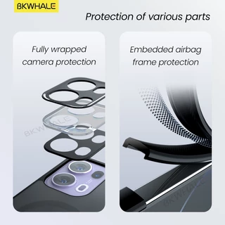 BKWHALE Magnetic Matteเคสโทรศัพท์สําหรับOPPO Reno 15 14 13 12 11 11F 12F 13F 14F 15F Reno14 Reno15 Pro Max Reno13F Reno14F Reno15Fค้นหาX9 X8 X7 Ultra X9S Proกันกระแทกเคสโทรศัพท์