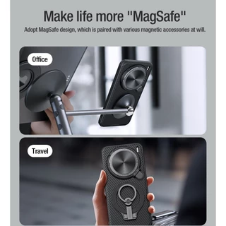 Nillkin สําหรับ Vivo X200 Ultra/X200 Pro Mini/X100 Pro/X100S Pro Camshield ProP PC TPU กันกระแทก Anti-Drop ปกป้องเลนส์กล้อง Kickstand Magnetic Hard ฝาหลังเคสโทรศัพท์ Ca