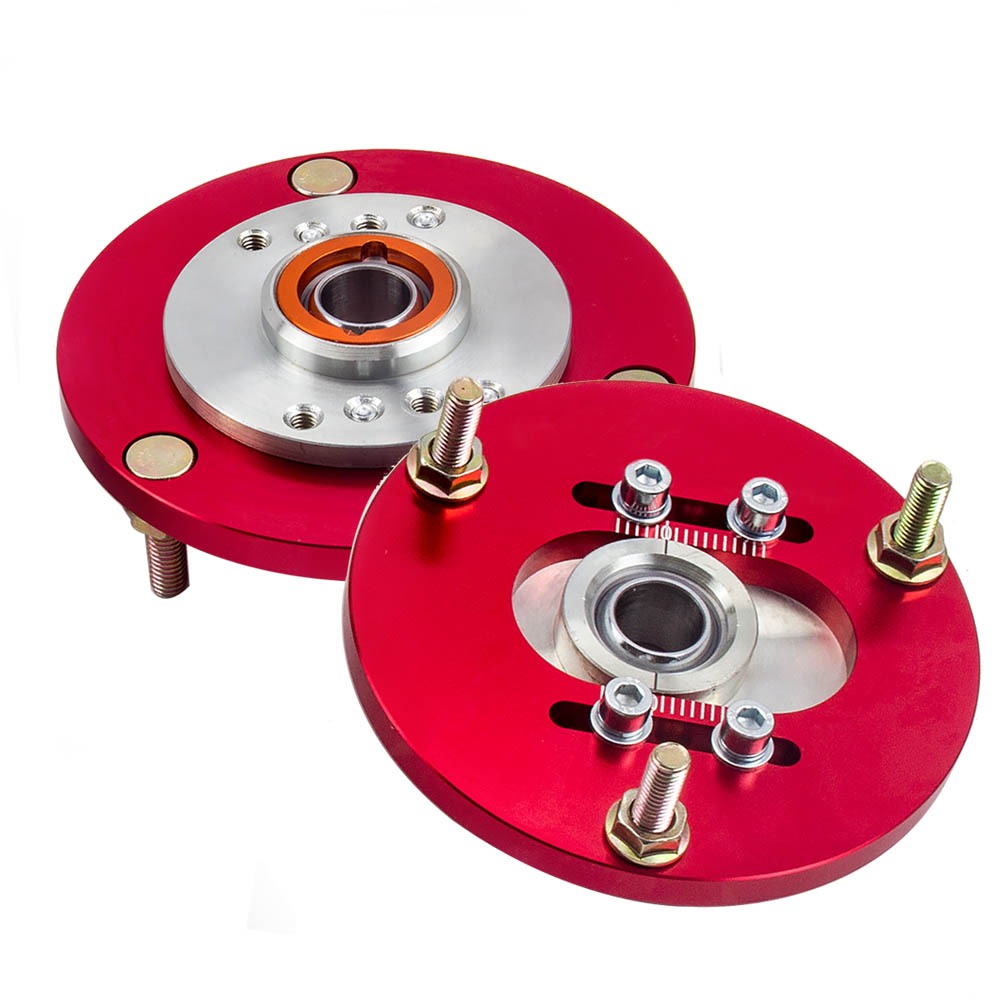 【 BMW E36】 2 ชิ้นด้านหน้า Coilover Top Mounts สําหรับ BMW E36 3 Series 318i 323i 325i 328i Camber แผ่น