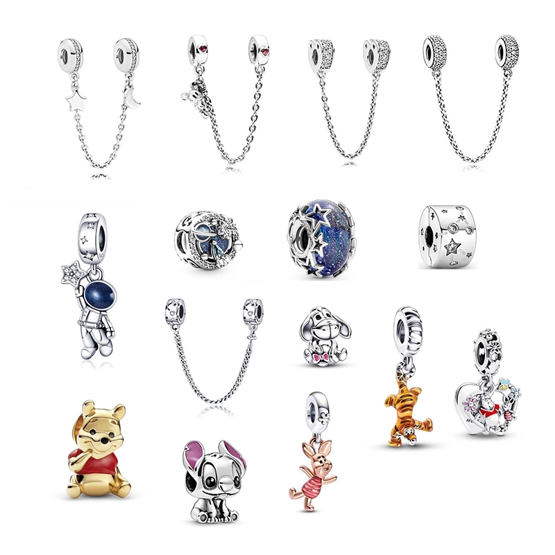 Sf แฟชั่น Berloque การ์ตูนสัตว์นักบินอวกาศจุดเจาะ Charms จี้สําหรับสร้อยข้อมืออุปกรณ์เสริม