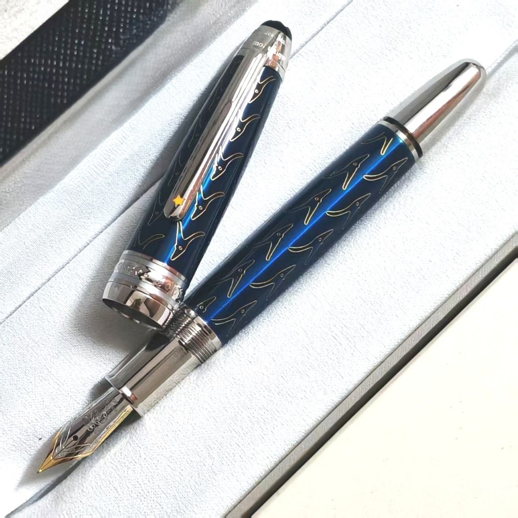 ปากกาหมึกซึมลูกสูบรุ่นสูง Taipan 146 Ink Pen The Little Prince Metal Blue Good Gift
