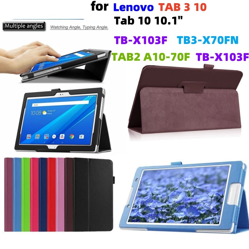 สําหรับ Lenovo Tab 3 10 ธุรกิจ TB-X103F Tab 10 10.1 "Lenovo TAB2 A10-70F TB3-X70FN แม่เหล็กพลิกป้องกันกรณี Slim น้ําหนักเบา PU หนังฝาครอบ