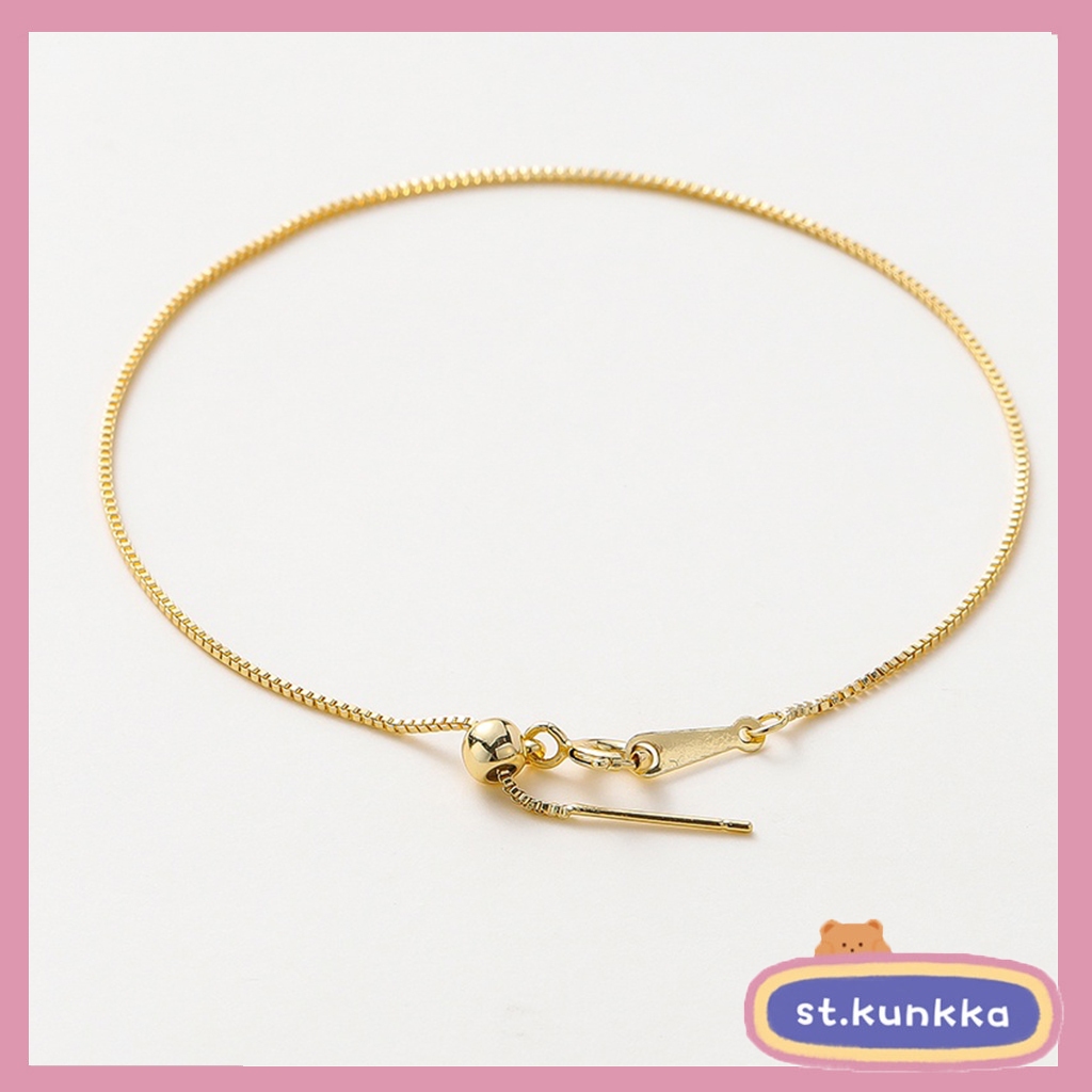 แพ็ค 2 1 มม./ยาว 18K สี Retained Real Gold Plated Universal สร้อยข้อมือ 1.0 Venetian Chain ออกแบบมาสําหรับสร้อยคอ