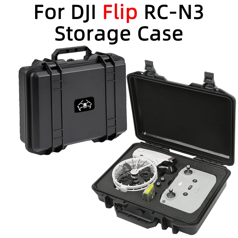 กระเป๋าเดินทางแบบโดรนแบบพับได้สําหรับ DJI Flip Triple กล่องเก็บเคสไฟฟ้าเคสเก็บของแบบพกพาเคสอุปกรณ์เสริมแบบพลิก