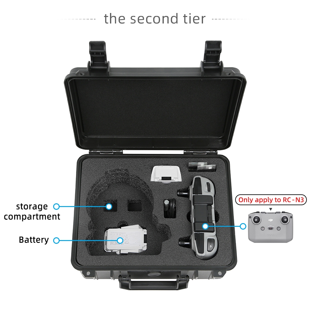 กระเป๋าเดินทางแบบโดรนแบบพับได้สําหรับ DJI Flip Triple กล่องเก็บเคสไฟฟ้าเคสเก็บของแบบพกพาเคสอุปกรณ์เสริมแบบพลิก