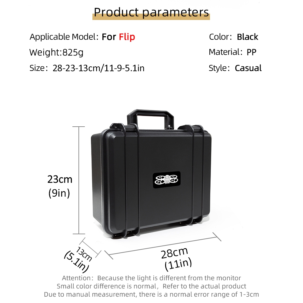 กระเป๋าเดินทางแบบโดรนแบบพับได้สําหรับ DJI Flip Triple กล่องเก็บเคสไฟฟ้าเคสเก็บของแบบพกพาเคสอุปกรณ์เสริมแบบพลิก