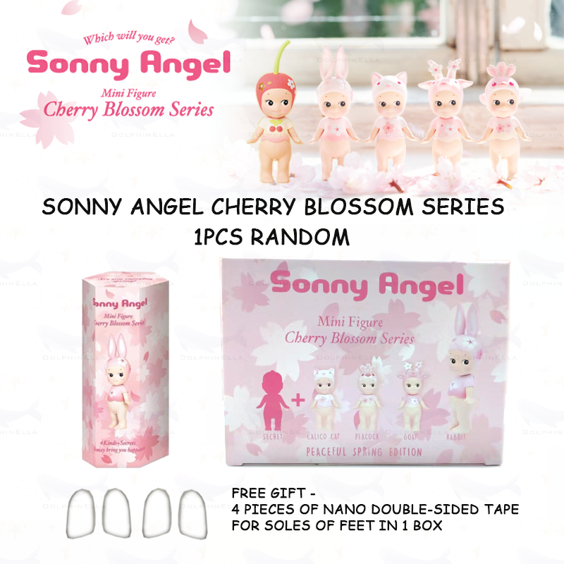 1 ชิ้นสุ่ม Sonny Angel Cherry Blossom Series มินิฟิกเกอร์ Headgear Series น่ารักมือถือเดสก์ท็อปตกแต่ง