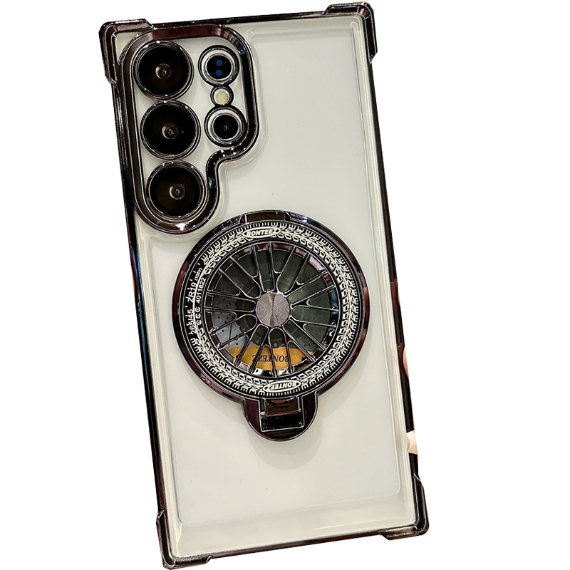 พร้อม ใหม่สําหรับเคสโทรศัพท์ Galaxy S25 Ultra ถุงลมนิรภัยฝาครอบป้องกันรูละเอียดปลอก S24Ultra เปลือกยึดไจโรสโคปเคลือบด้วยไฟฟ้า