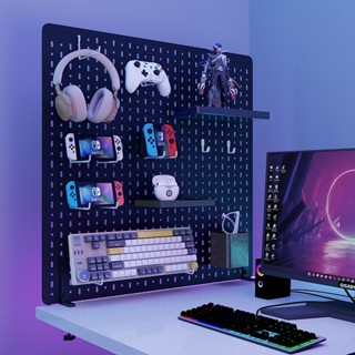 Pegboard 56*56*0.5cm แผ่นวางของติดผนัง กระดานแขวนของ ชั้นวาง…