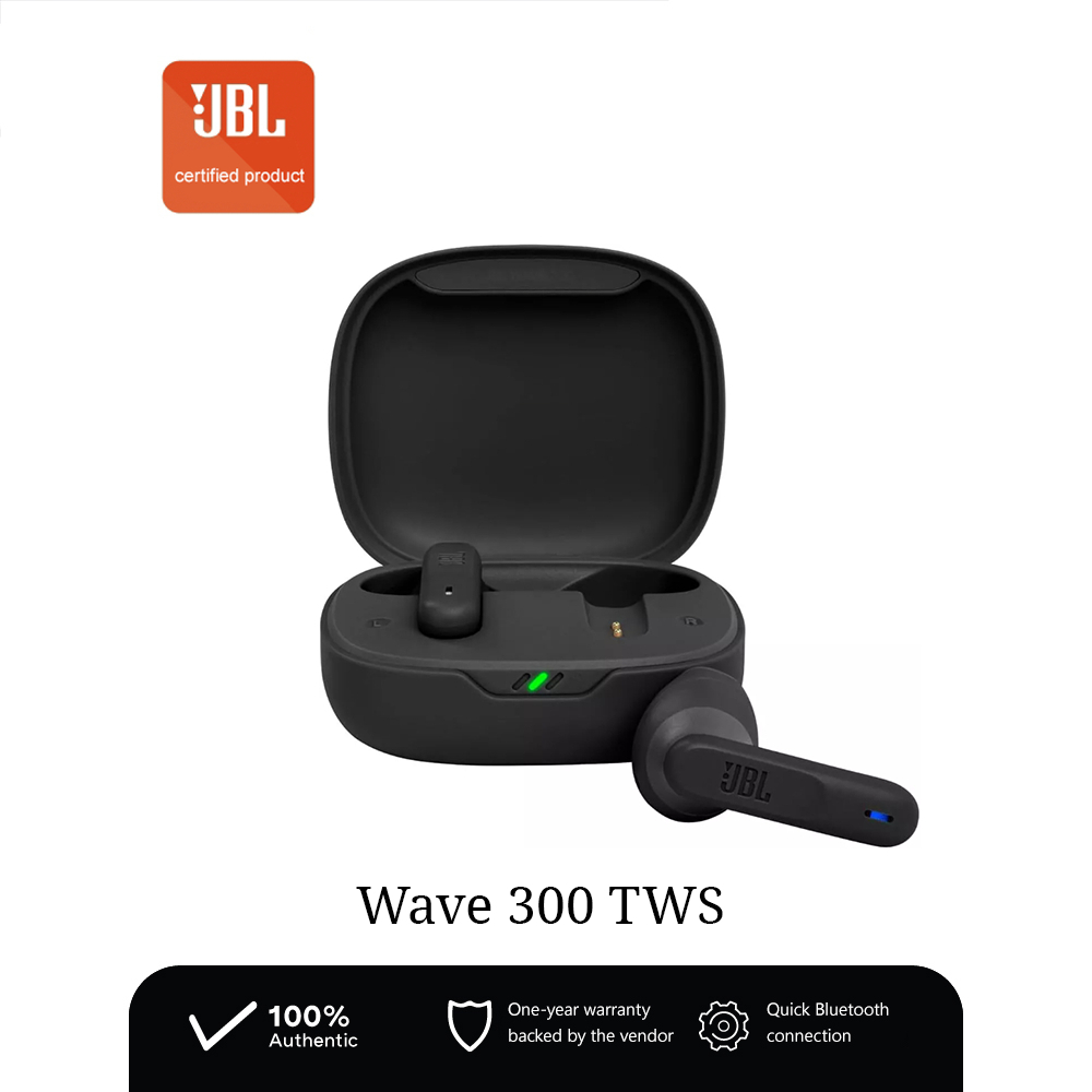 JBL Wave 300BT TWS หูฟังบลูทูธไร้สาย พร้อมไมค์ในตัว รับประกัน30วัน Bluetooth Earbuds
