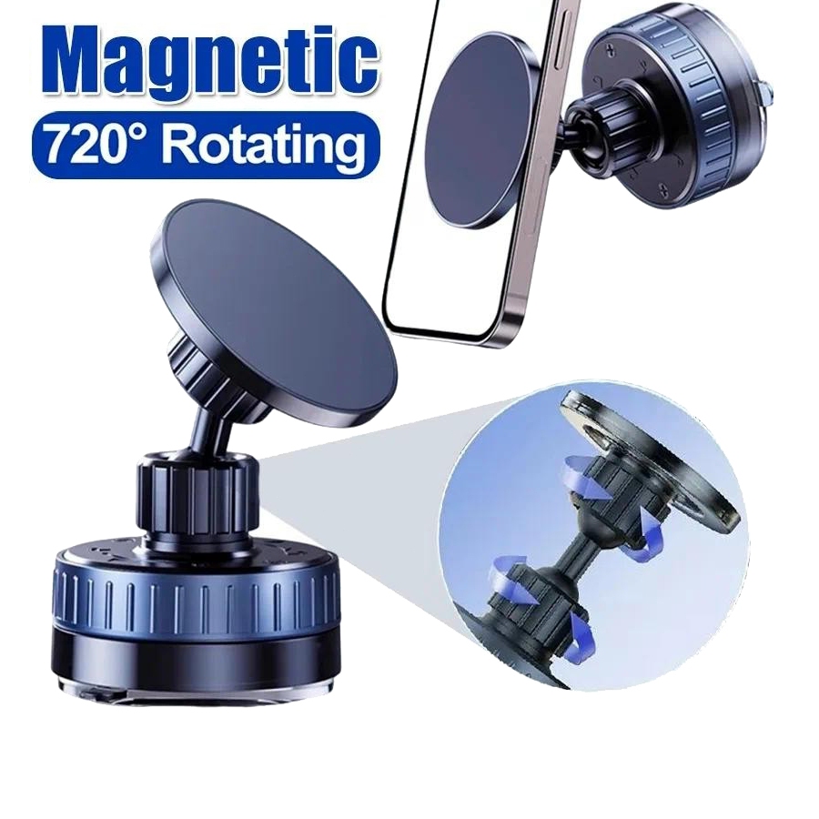 720° ที่วางโทรศัพท์ในรถยนต์ Magsafe หมุนได้ การดูดซับสูญญากาศ ที่วางโทรศัพท์แบบดูดมั่นคง