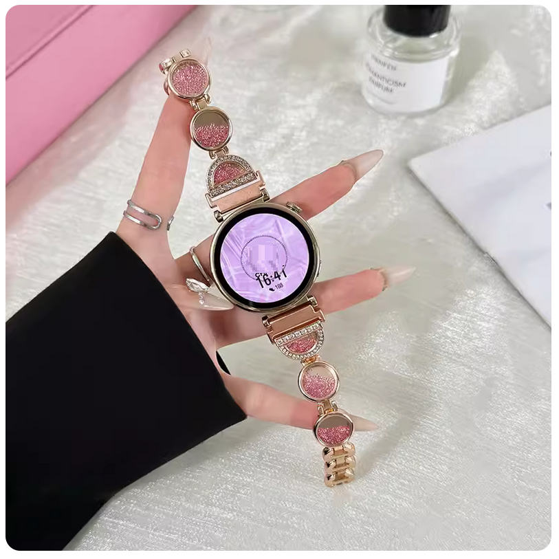 18mm 20mm 22mm Pink Strap Compatible For huawei watch gt 5 สาย huawei gt 4 Strap สาย GT2E GT2 GT3 Pro Huawei GT4 Strap Amazfit Bip 5 สาย  Amazfit Bip 3 Strap Amazfit bip u pro GTS2 GTS3 Amazfit GTS 4 mini สาย huawei gt5 pro สายนาฬิกา Galaxy Watch 7 สาย