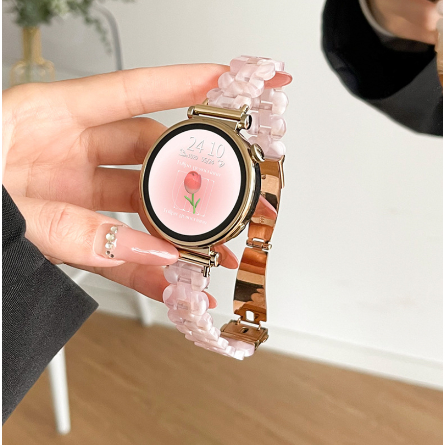 18mm 20mm 22mm Pink Strap Compatible For huawei watch gt 5 สาย huawei gt 4 Strap สาย GT2E GT2 GT3 Pro Huawei GT4 Strap Amazfit Bip 5 สาย  Amazfit Bip 3 Strap Amazfit bip u pro GTS2 GTS3 Amazfit GTS 4 mini สาย huawei gt5 pro สายนาฬิกา Galaxy Watch 7 สาย