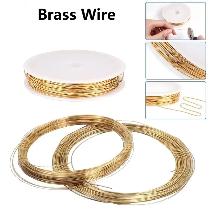 Solid Brass Wire ลวดทองเหลืองแข็ง 0.1mm 0.2mm 0.3mm 0.4mm 0.5mm 0.6mm 0.7mm 0.8mm 1mm 1.2mm 1.3mm 1.4mm 1.5mm 1.8mm 2.0mm 2.5mm 3.0mm