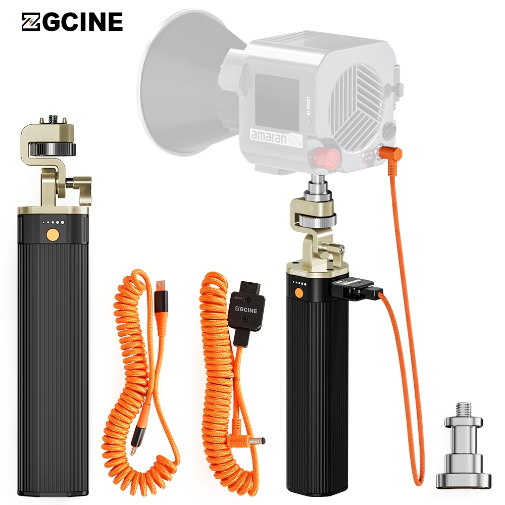 Zcgine ZG-H90 Pro แบตเตอรี่ Grip Power Bank มือสําหรับ Zhiyun G60 Apture Amaran 60D-S 60X-S 60D 60X ML100BI Nanlite วิดีโอแสง