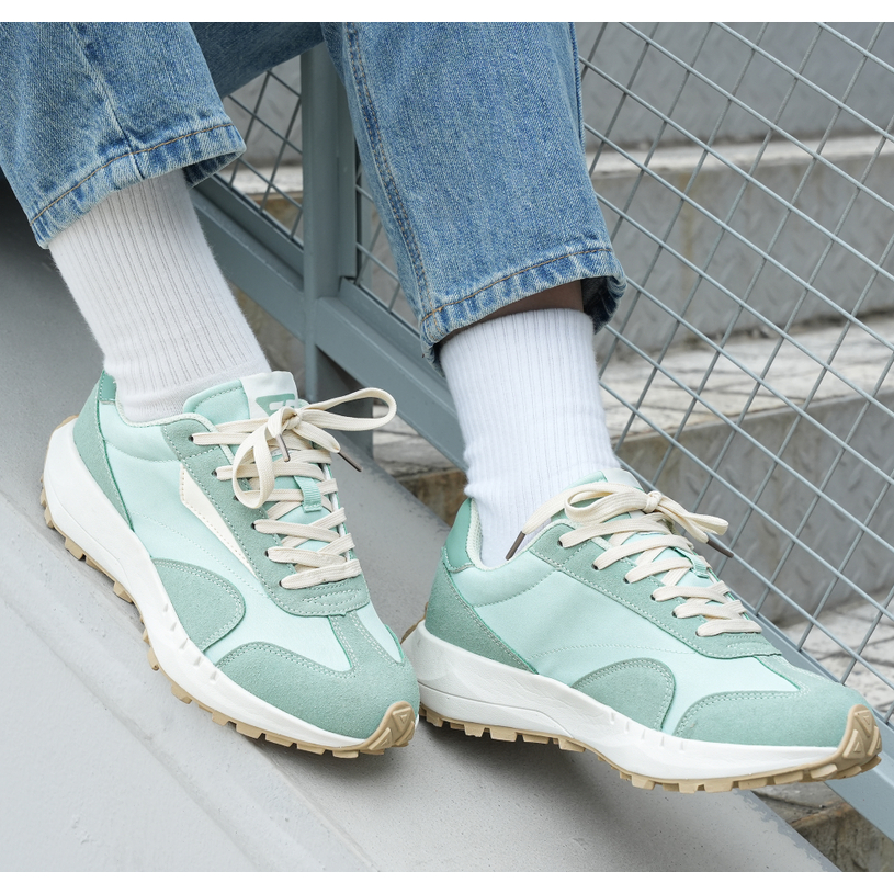 Hawkwell ผู้หญิง Lace Up รองเท้าผ้าใบแฟชั่นสบาย Vintage Walking กีฬา Shoes-8501