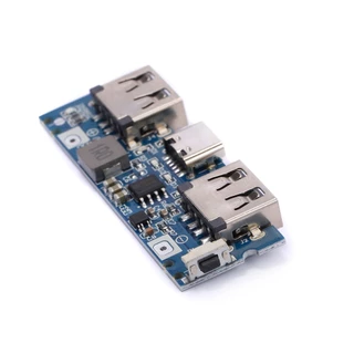 Type-c พอร์ตชาร์จ Dual usb ชาร์จ Treasure Power Board Booster โมดูล 2.4A Power Bank DIY เมนบอร์ด 5V