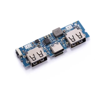 Type-c พอร์ตชาร์จ Dual usb ชาร์จ Treasure Power Board Booster โมดูล 2.4A Power Bank DIY เมนบอร์ด 5V