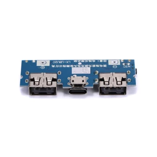 Type-c พอร์ตชาร์จ Dual usb ชาร์จ Treasure Power Board Booster โมดูล 2.4A Power Bank DIY เมนบอร์ด 5V