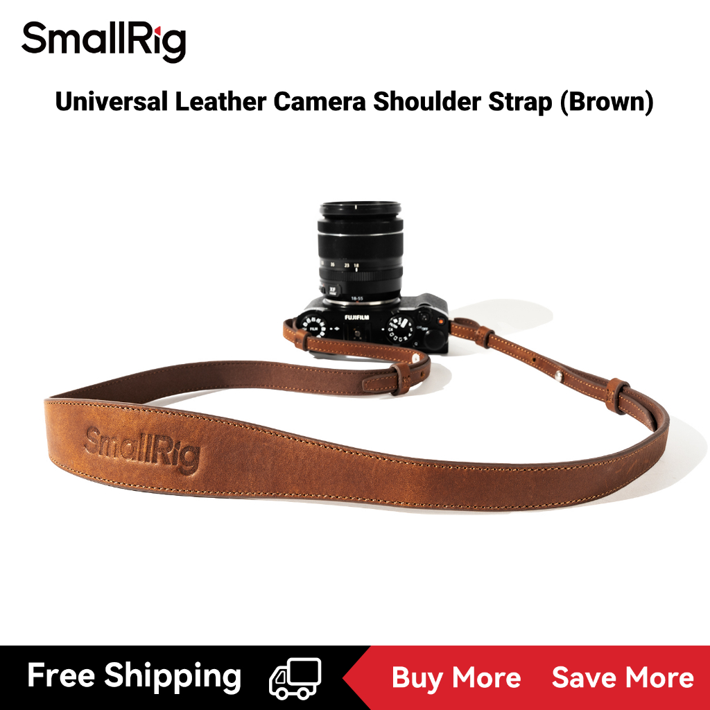 Smallrig Universal Leather Camera Shoulder Strap (สีน้ําตาล) #5209 หรือ (สีดํา) #5208