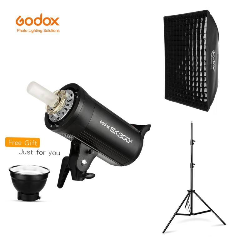 Godox SK300II Studio Flash Lighting Kit 2.4G X Professional Compact Studio Flash System สําหรับสตูดิ