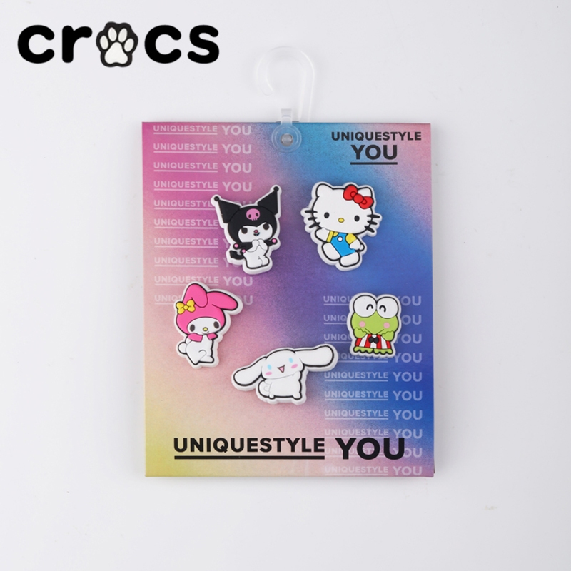 Hole Shoes Flower Crocs Crocs Zhibixing Accessories Fun Cartoon Decorative Buckle Cute KT Cat Kuromi
