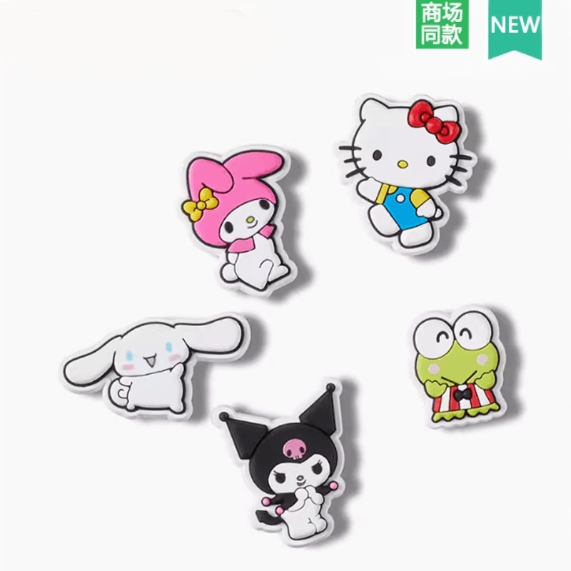Hole Shoes Flower Crocs Crocs Zhibixing Accessories Fun Cartoon Decorative Buckle Cute KT Cat Kuromi
