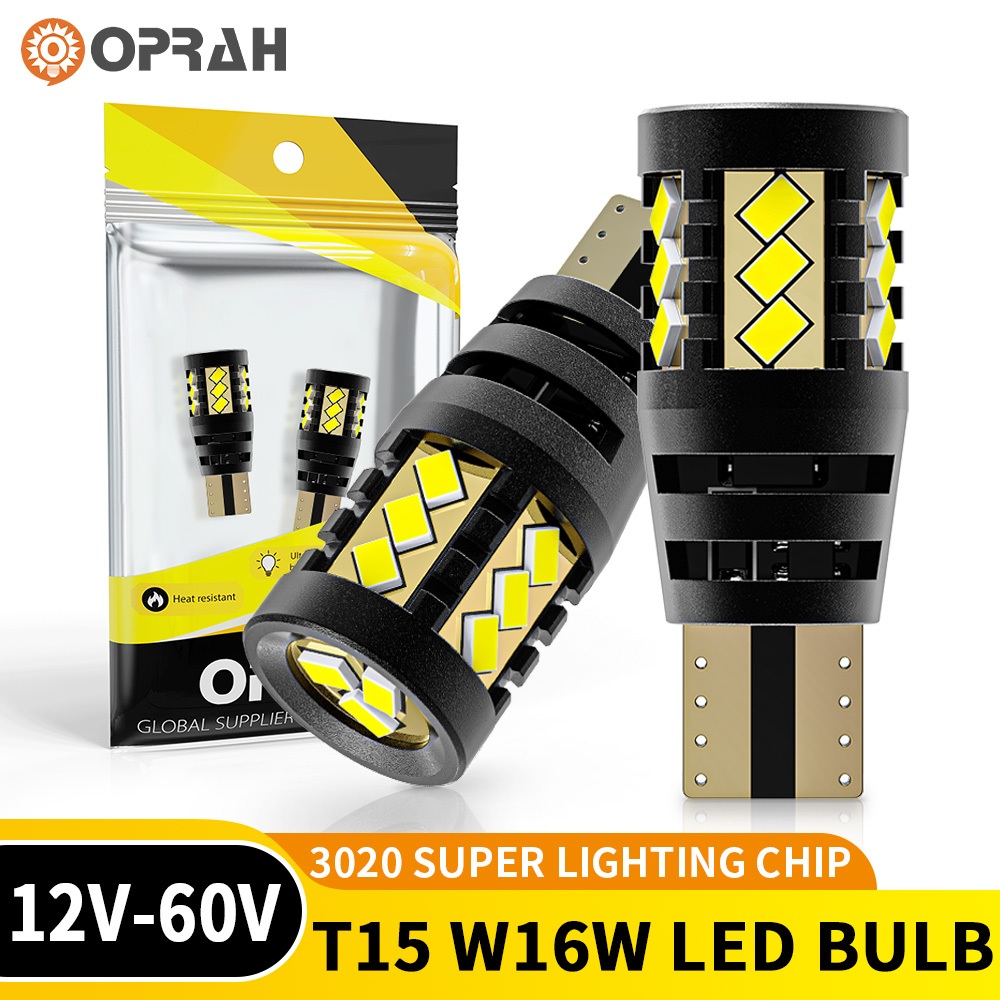 Oprah 2 ชิ้น T15 หลอดไฟ LED 3020EMC 18SMD รถหลอดไฟ LED เปลี่ยนหลอดไฟที่จอดรถย้อนกลับไฟเลี้ยว