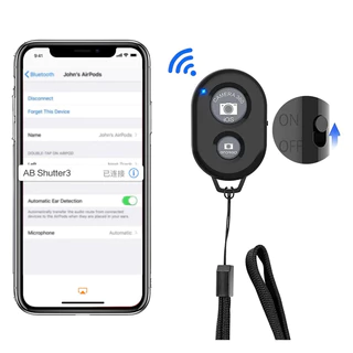 🔥AB Shutter3 Bluetooth รีโมทถ่ายรูป แบบไร้สาย พร้อมถ่าน รีโมตกดชัตเตอร์บลูทูธไร้สาย รีโมทถ่ายรูปเซลฟี Wireless Bluetooth phone camera shutter remote control Compatible for all iOS and Android Smartphones