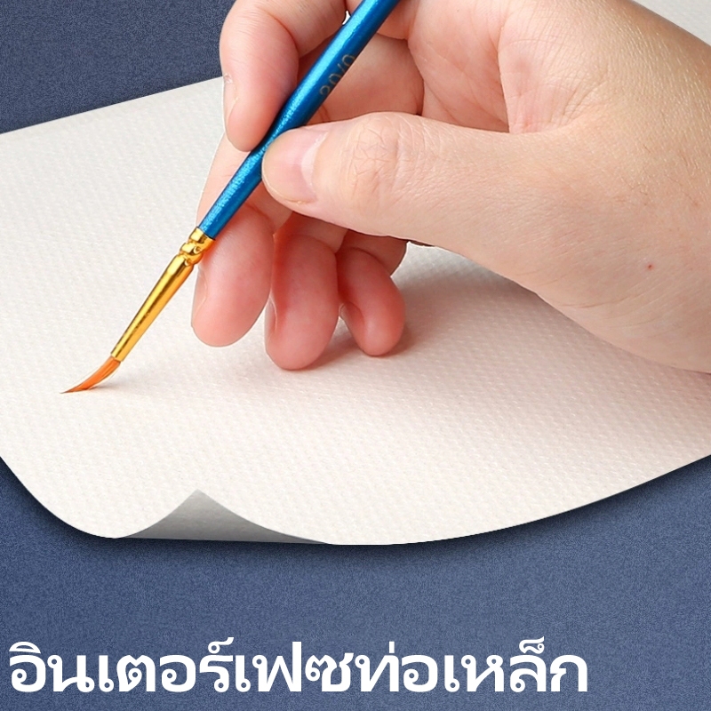 MW ชุดแปรงสำหรับศิลปิน 10 ชิ้น แปรงวาดภาพสีอะครีลิค/น้ำ/น้ำมัน - รูปที่ 3
