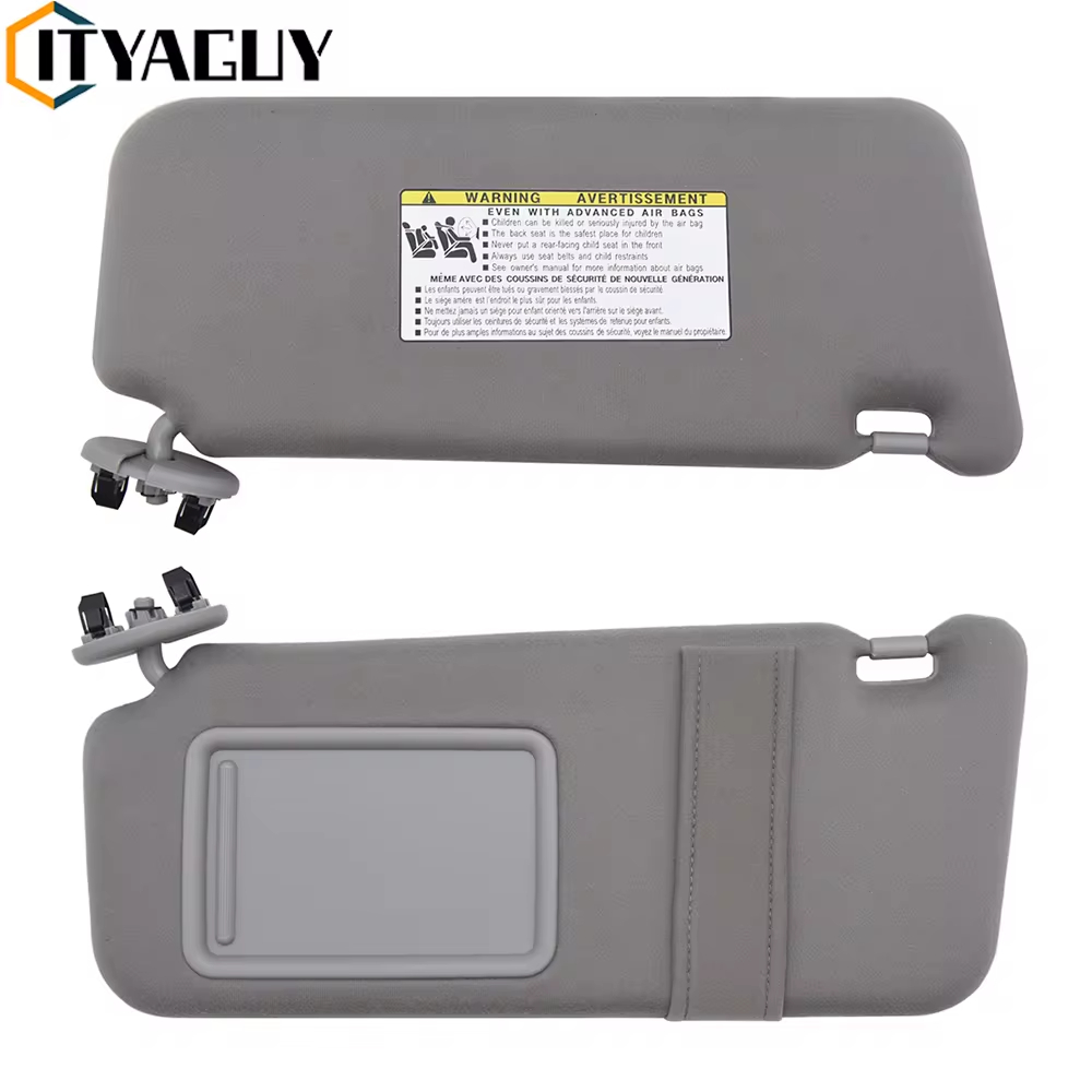 Sun Visor ไม่มีสีเทาอ่อนสีเบจสําหรับ Toyota Camry 2007 2008 2009 2010 2011 74310-06750-E0 74320-06780-B0 Driver Passenge ด้านข้าง