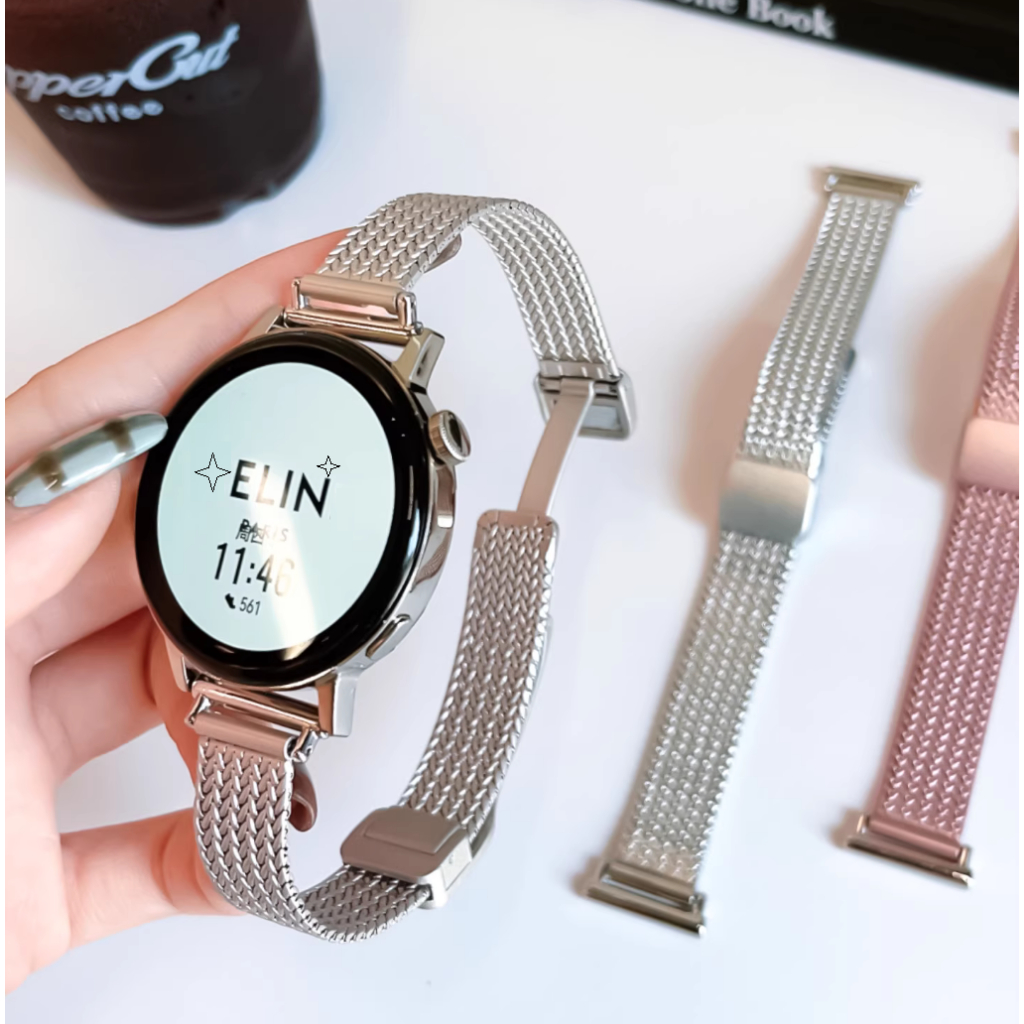 Luxury Stainless Steel Magnetic Huawei watch gt 6 pro Strap Huawei watch GT 5 strap Huawei watch gt 4 Strap Huawei watch GT5 Pro / Huawei gt6 pro Strap Huawei GT 6 Strap / huawei gt5 Strap / Amazfit Bip Bip 5 / GTS3/ Galaxy Watch 7 / Huawei GT5 Pro Strap