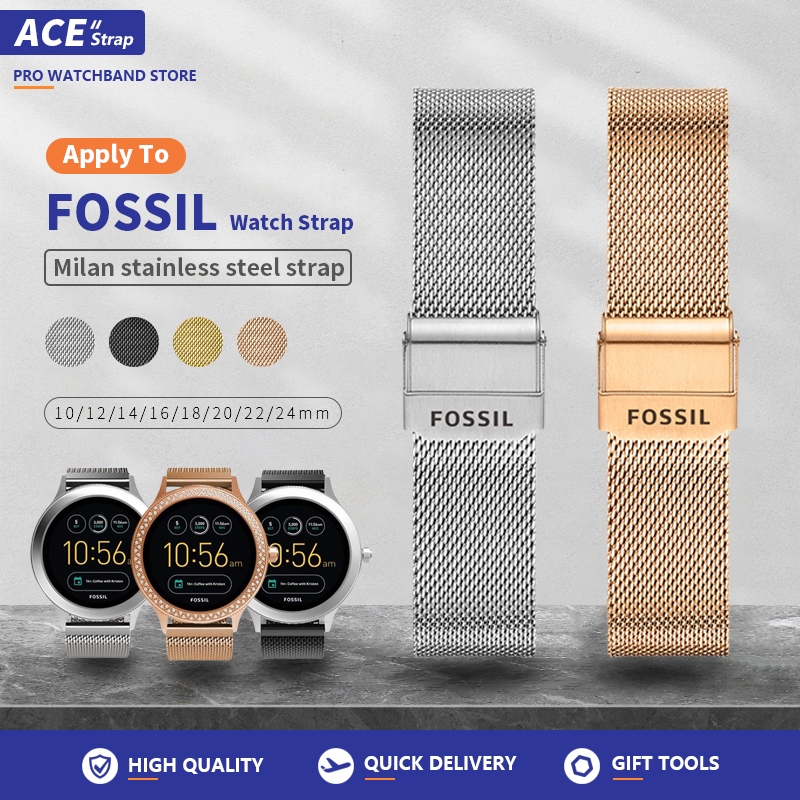 เหมาะสำหรับสายนาฬิกา FOSSIL สายสแตนเลส 10mm 12mm 14mm 16mm 18mm 20mm 22mm 24mm