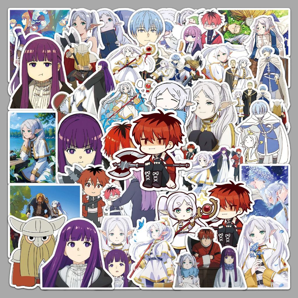 50 ชิ้น Frieren: Beyond Journeys End สติกเกอร์อะนิเมะ Series สเก็ตบอร์ดโทรศัพท์แล็ปท็อป Graffiti