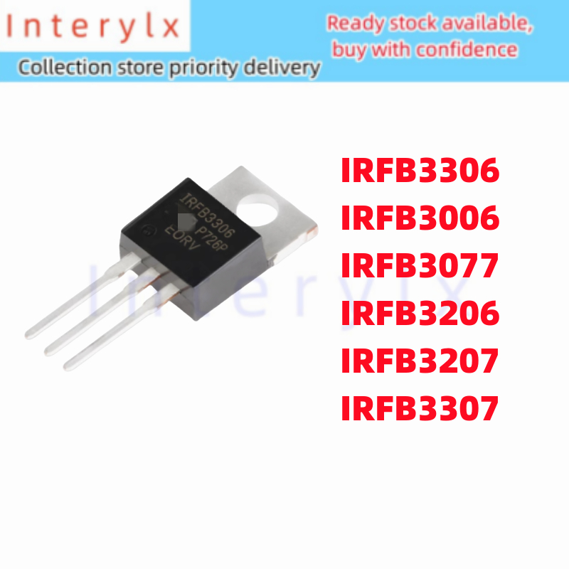 1 ชิ้น/ล็อต TO-220 In-Line MOSFET Field Effect Control IRFB3306 IRFB3306PBF IRFB3006 IRFB3006PBF IRF