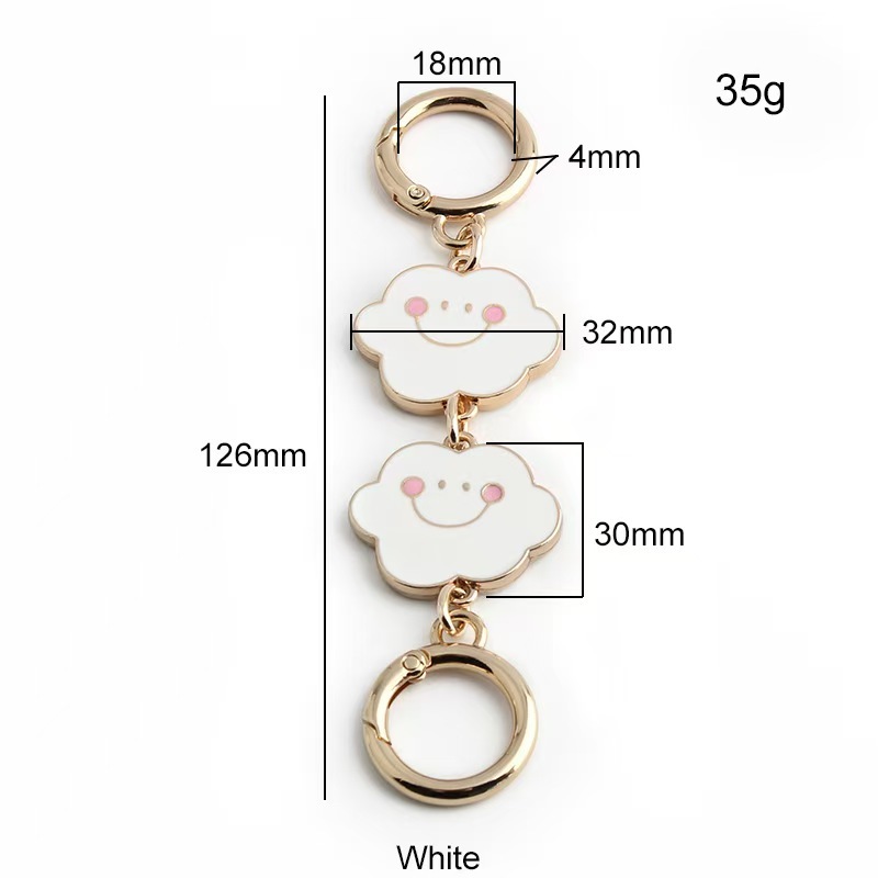 ห่วงโซ่ที่สวยงามสายรัดกระเป๋าเป้สะพายหลังห่วงโซ่กระเป๋าสายคล้องไหล่สายคล้องไหล่ข้ามร่างกายการเปลี่ยนแปลงสายอุปกรณ์น่ารักโลหะผสมโซ่ - รูปที่ 6