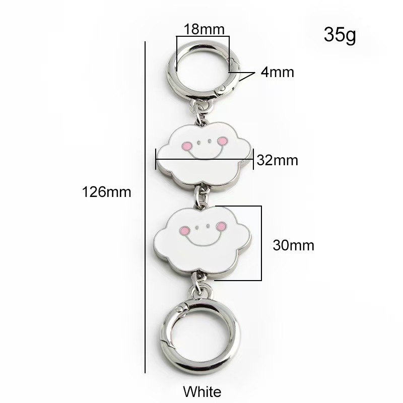 ห่วงโซ่ที่สวยงามสายรัดกระเป๋าเป้สะพายหลังห่วงโซ่กระเป๋าสายคล้องไหล่สายคล้องไหล่ข้ามร่างกายการเปลี่ยนแปลงสายอุปกรณ์น่ารักโลหะผสมโซ่ - รูปที่ 7