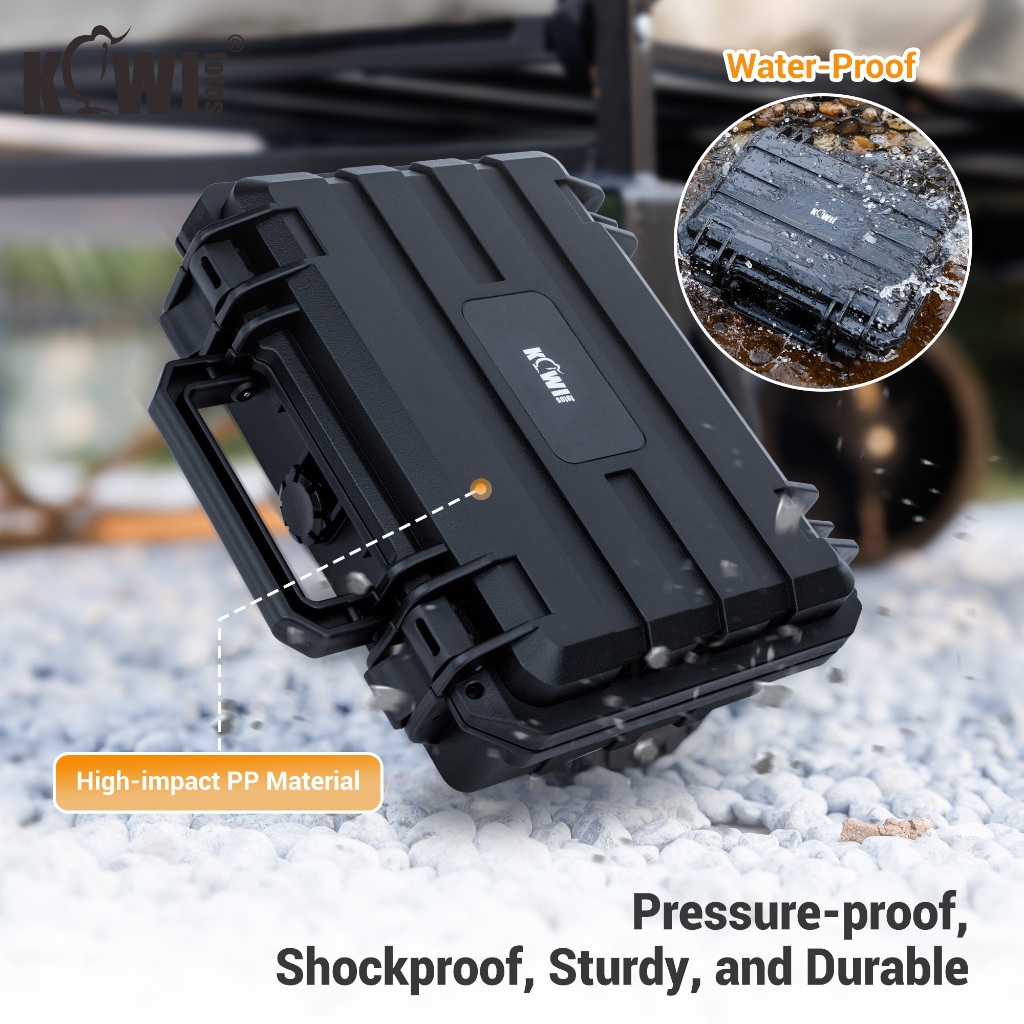 Kiwifotos Action 5 Pro กระเป๋ากล้อง Camera Case กล้อง สําหรับ DJI OSMO Pocket 3 & Action 4/3 Combo กันน้ําผู้ถือป้องกัน กล่องป้องกันกันน้ำ