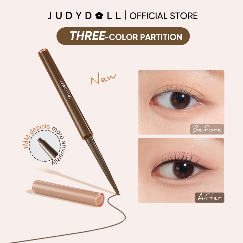 [กันน้ำนุ่มลื่น] Judydoll จูดี้ดอล ปากกาอายไลเนอร์เจล ติดทนนาน ไม่เลอะ แม่นยำ ตาโต Gel Eyeliner